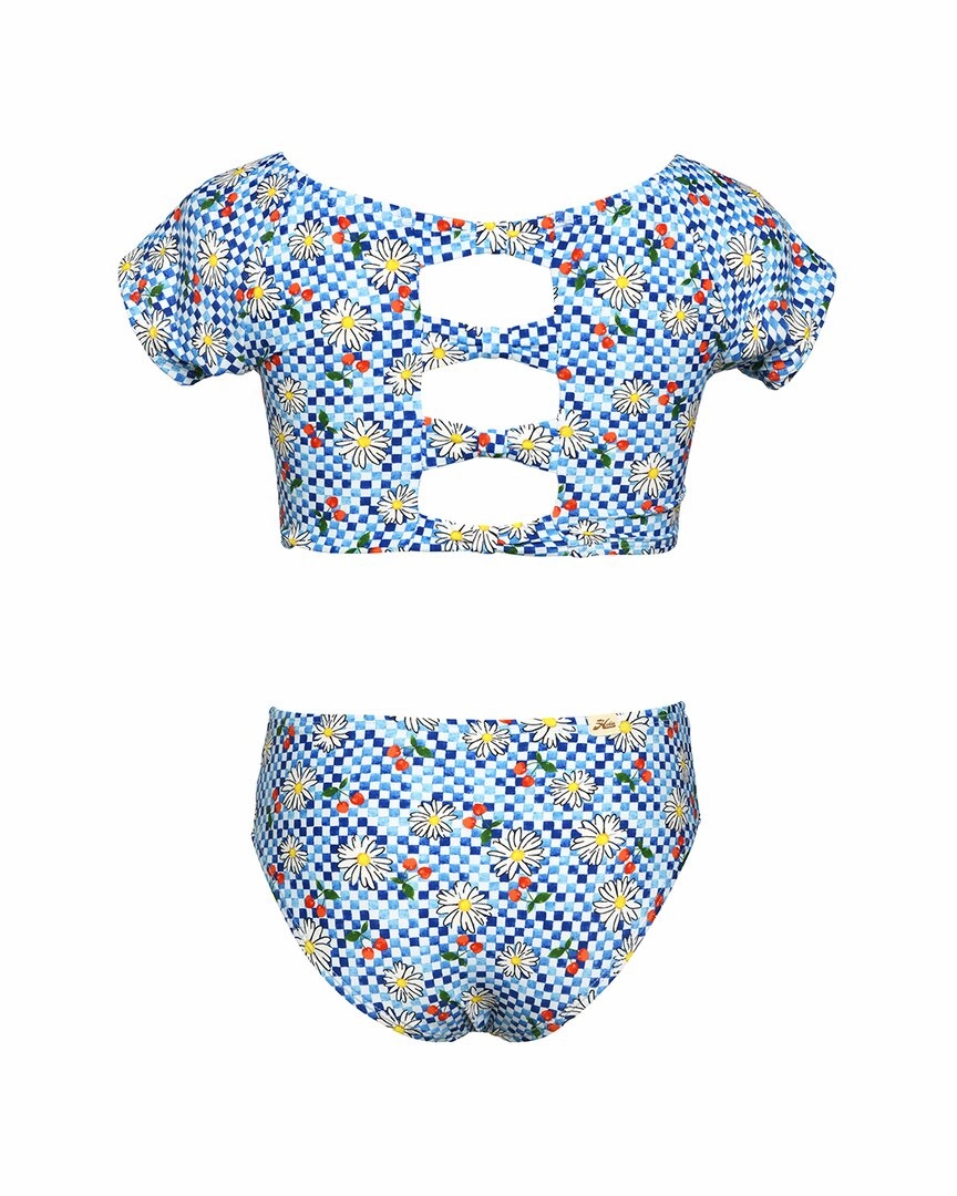 HOBIE Picnic Cap Sleeve 2pc Swim Set