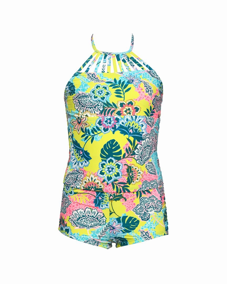 HOBIE Venice High-Neck 2pc Swim Set cute swimsuits for teen girls, modest teen swimwear