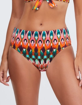 Ipanema Maxi Control Bikini Pant - Pink Multi adjustable swim bottoms women, flattering bikini bottoms