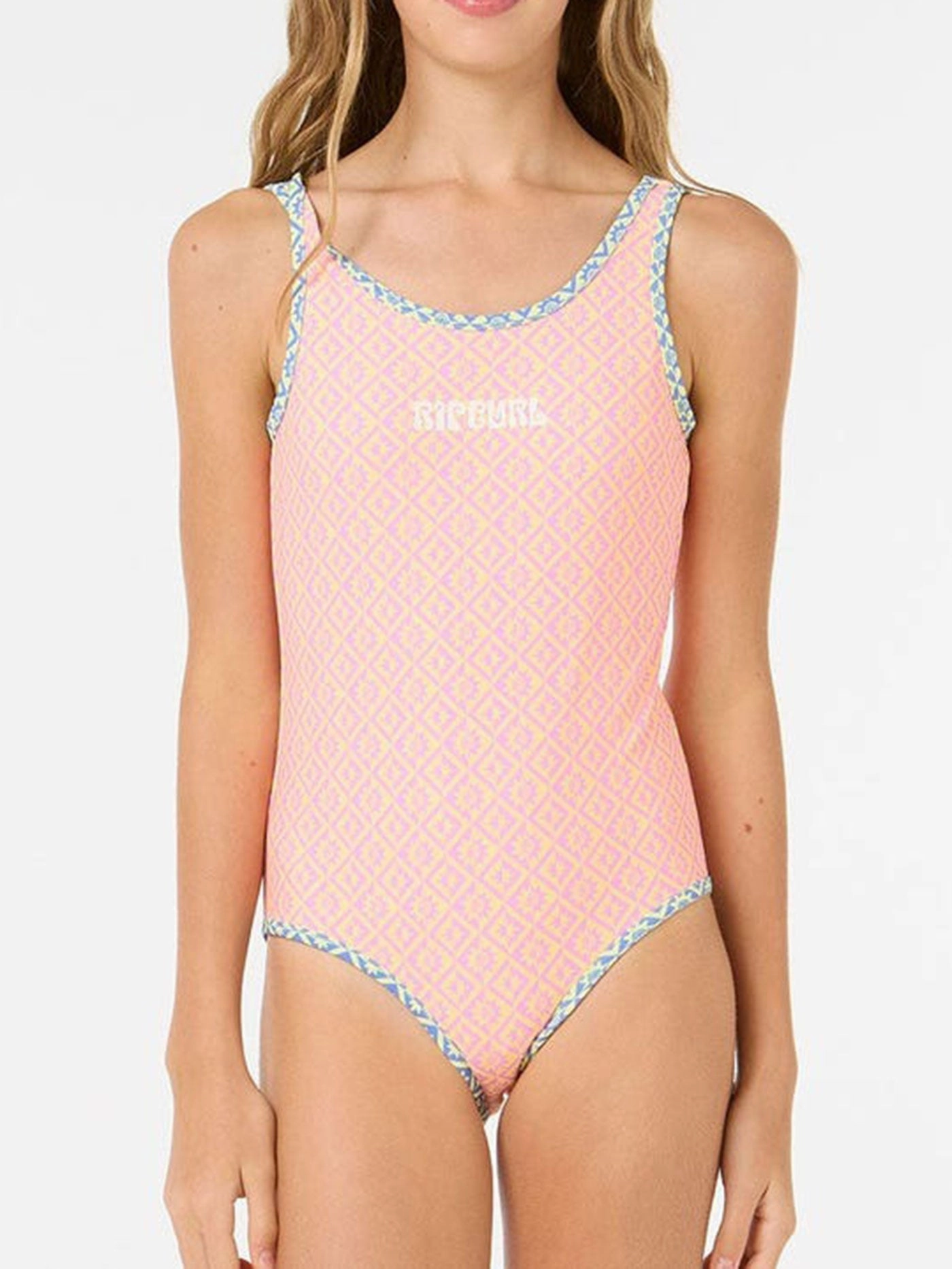 Island Revo One Piece Swimsuit (Girls 7-14) teen girls' swimwear, trendy swimsuits for teen girls