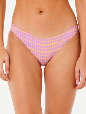 Isles Plaid Full Bikini Bottom basic swimsuits for women, durable swimwear for ladies