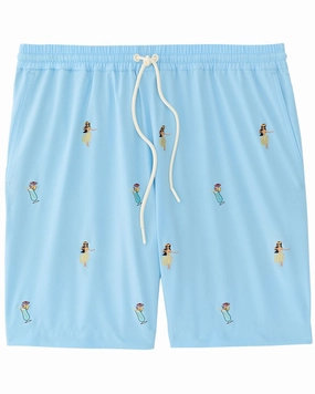 J.McLaughlin Hula Daquiris Bruce Swim Short mens beach swimwear, quick dry mens swimsuits