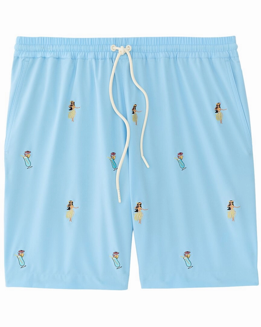 J.McLaughlin Hula Daquiris Bruce Swim Short mens beach swimwear, quick dry mens swimsuits