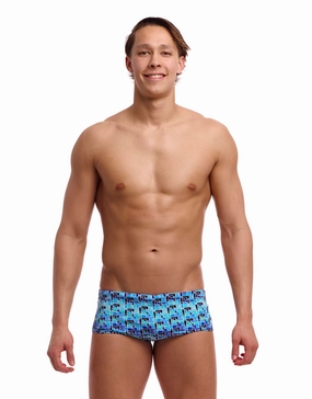 Jack Stack Sidewinder Swim Trunks - Blue casual mens swimwear, affordable swimwear for men