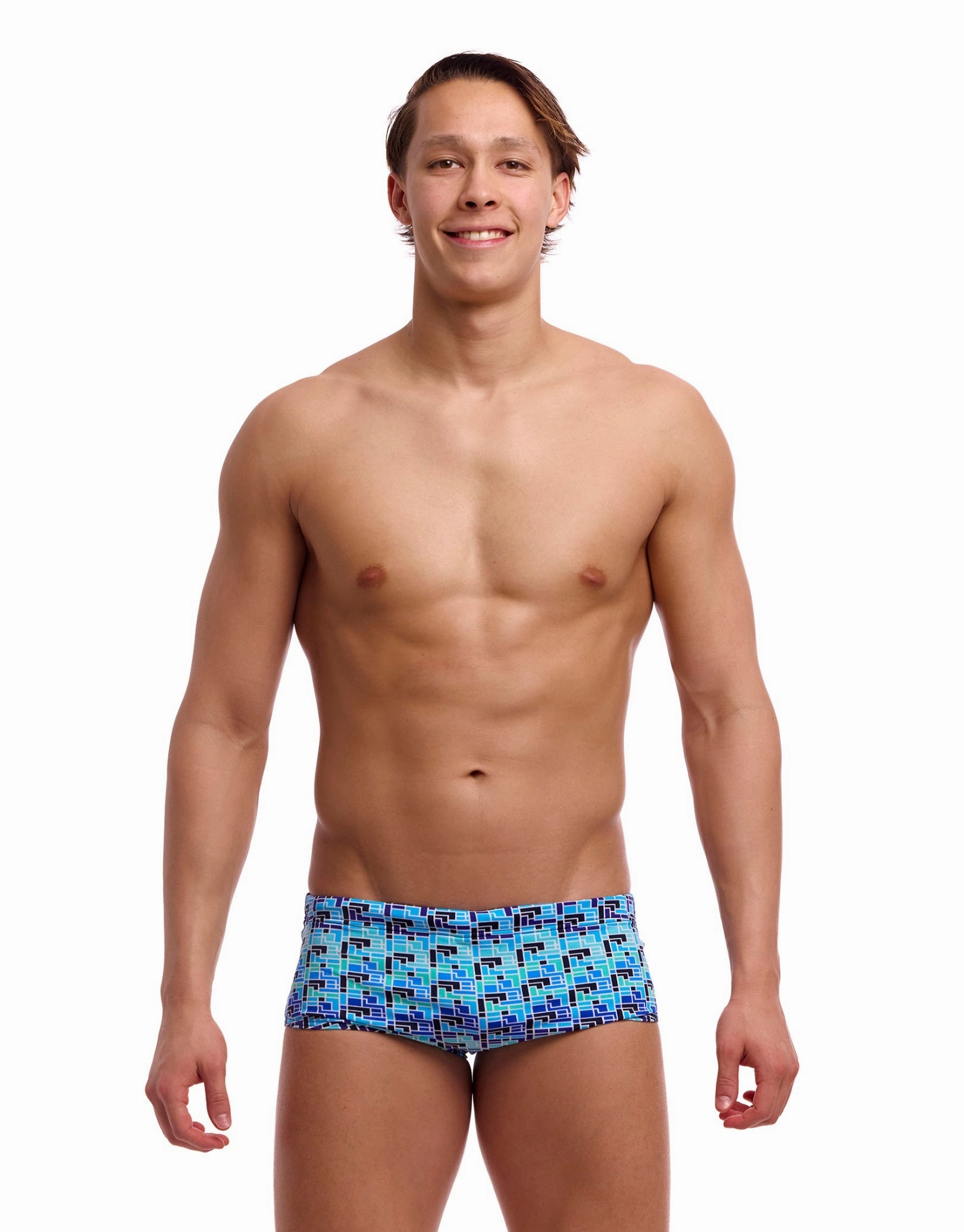 Jack Stack Sidewinder Swim Trunks - Blue casual mens swimwear, affordable swimwear for men