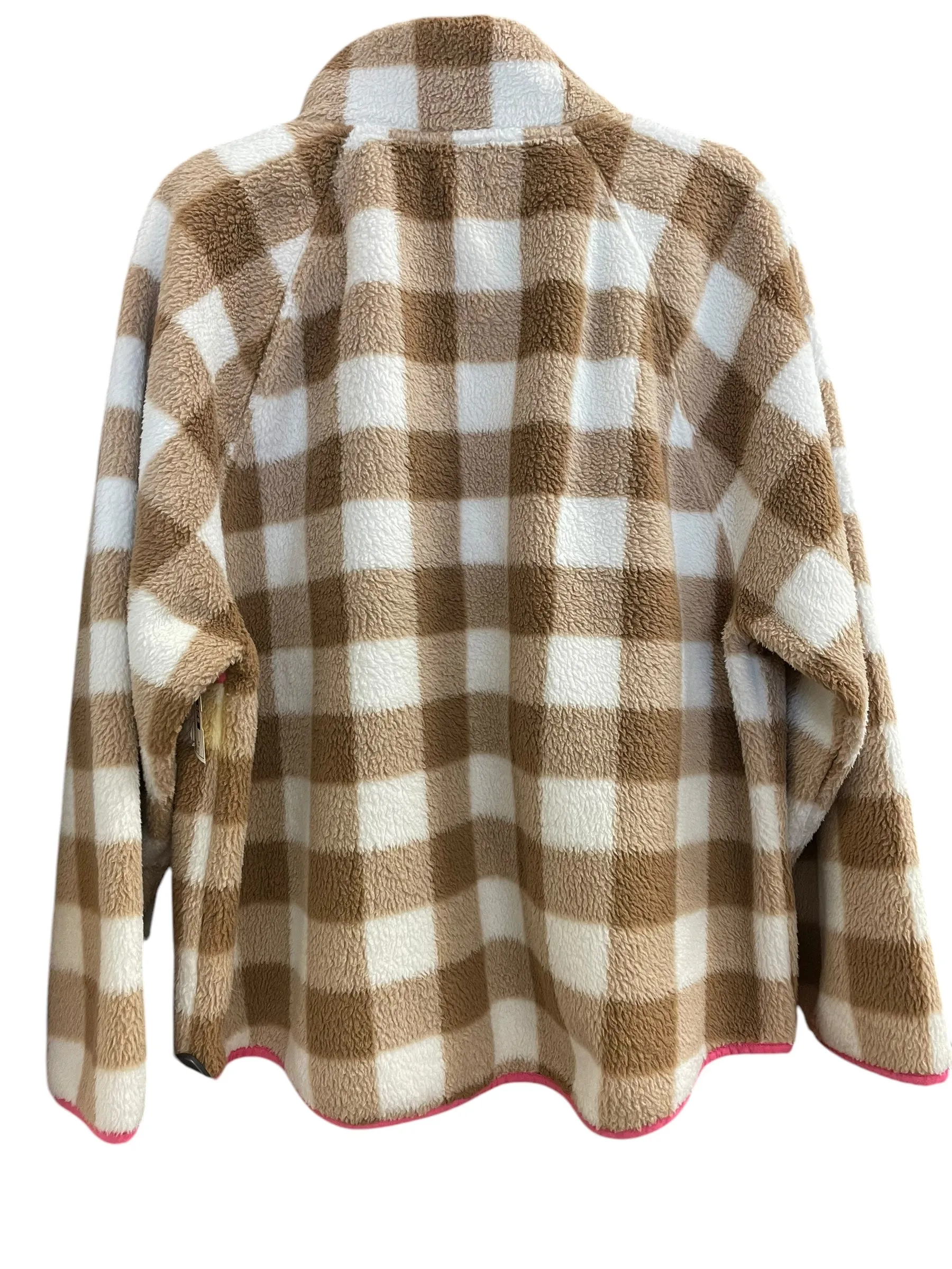 Jacket Fleece By J. Crew In Tan, Size: 2x j crew