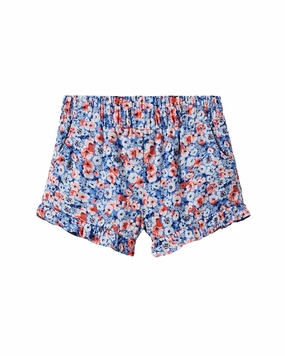 Janie and Jack Floral Ruffle Hem Short cute swimsuits for teen girls, modest teen swimwear