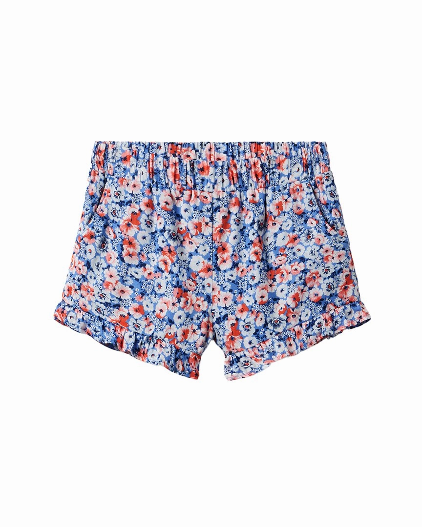 Janie and Jack Floral Ruffle Hem Short cute swimsuits for teen girls, modest teen swimwear