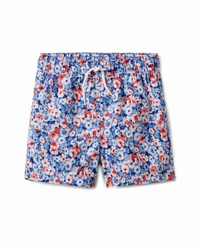 Janie and Jack Floral Swim Short boys swimwear sets, boys swim trunks