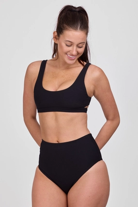 Janna Bikini Bottom - Black all purpose swimwear, comfortable swimwear for everyone