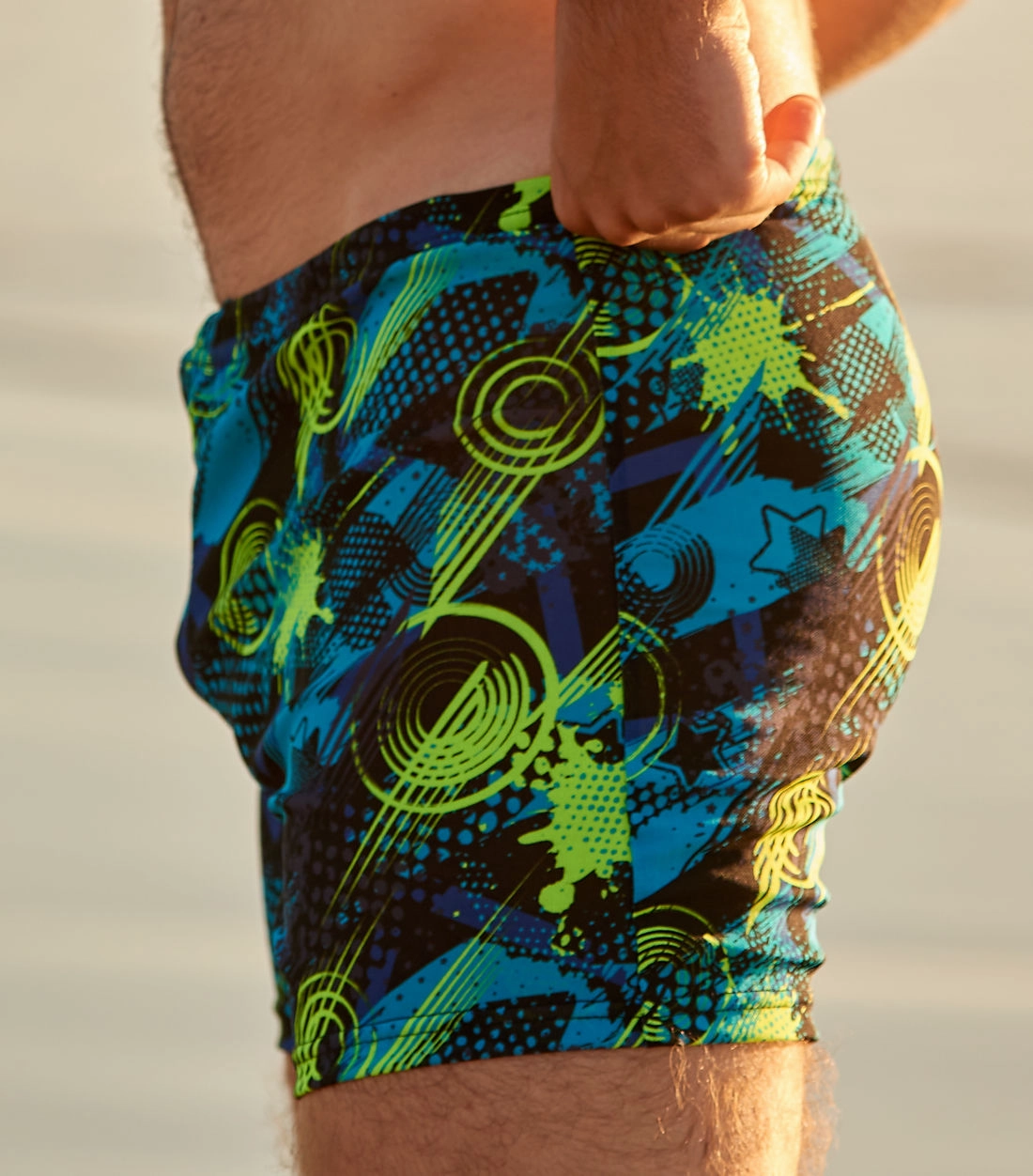 Java Tan Through Swim Shorts
