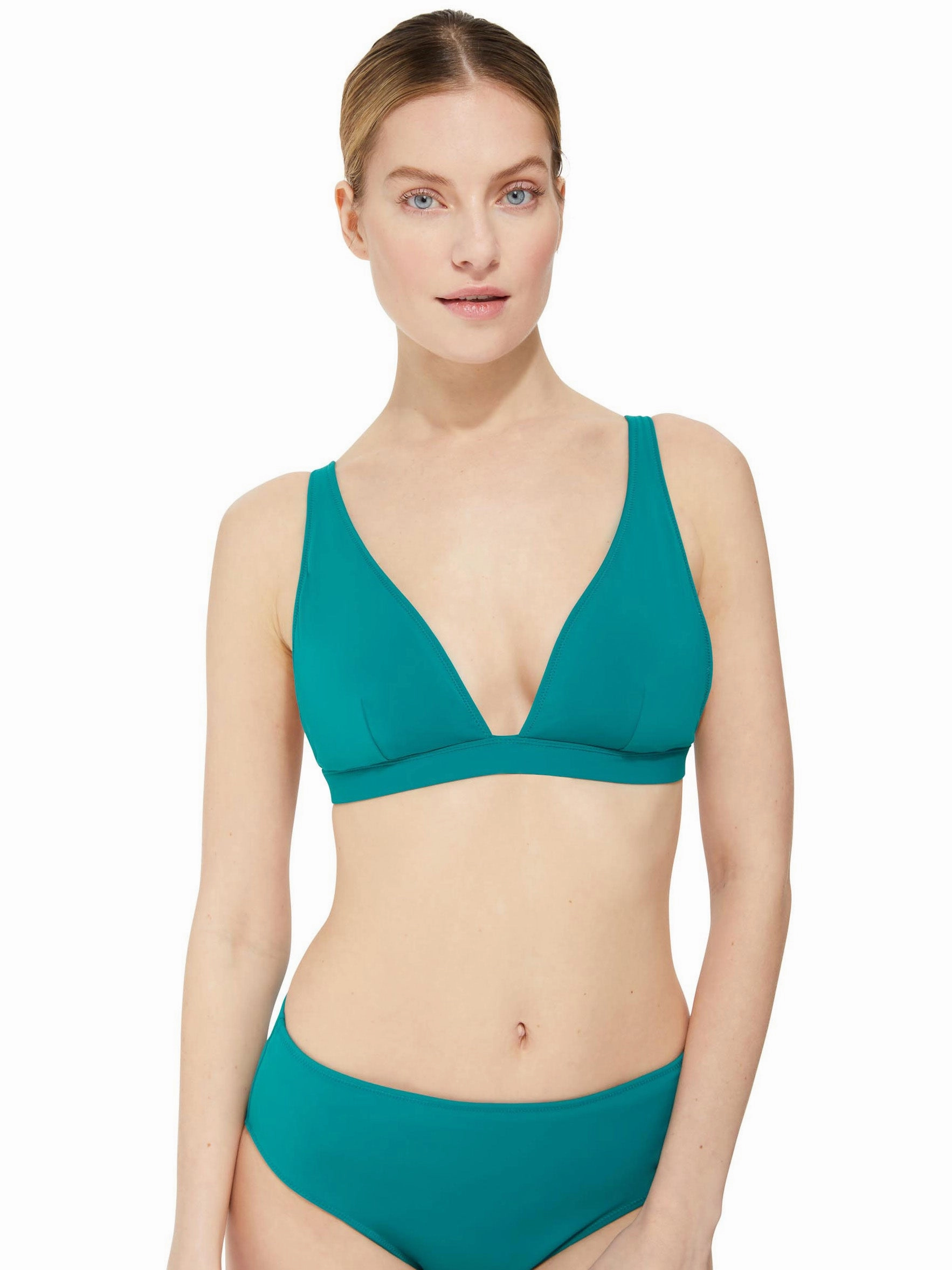 Jessica Top   Classic Midrise Bottom in Petrol