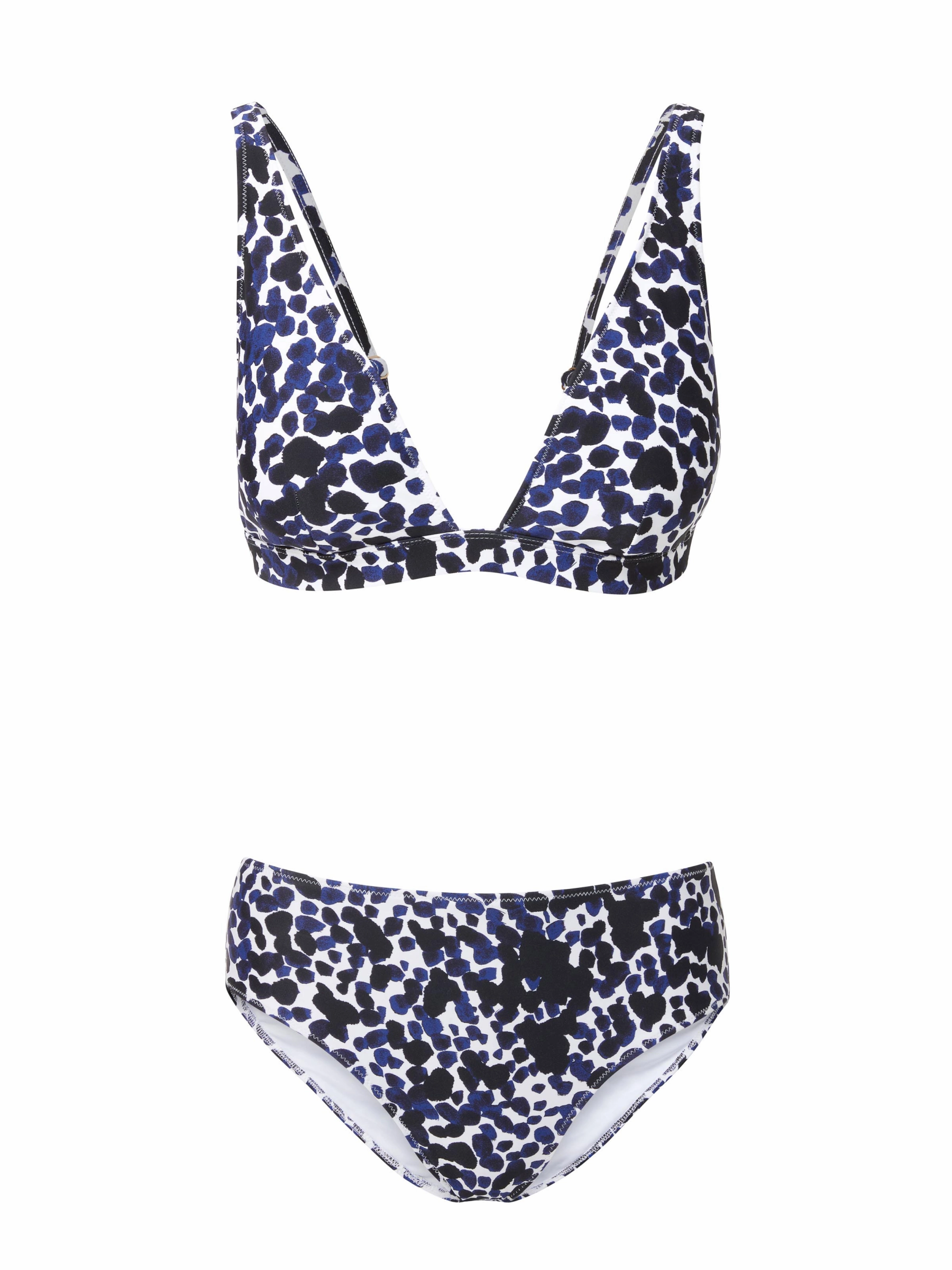 Jessica Top   Classic Midrise Bottoms in Animal Dot bikini bottom with tie sides, swim top for sunbathing