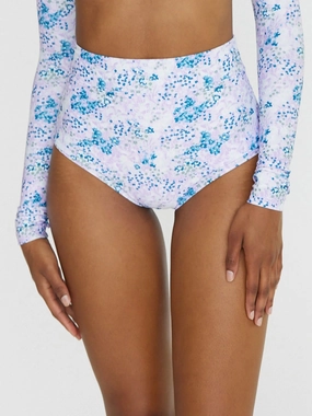 Joana - High Rise Moderate Coverage Swim Bottom | Lavender Fields womens athletic swimwear, performance swimwear for women