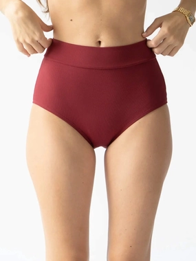 Joana - High Rise Moderate Coverage Swim Bottom | Mulberry adjustable swimsuits for women, breathable swimwear for ladies