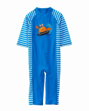 JoJo Maman Bb One-Piece Sun Protection Suit boys swimwear sets, boys swim trunks