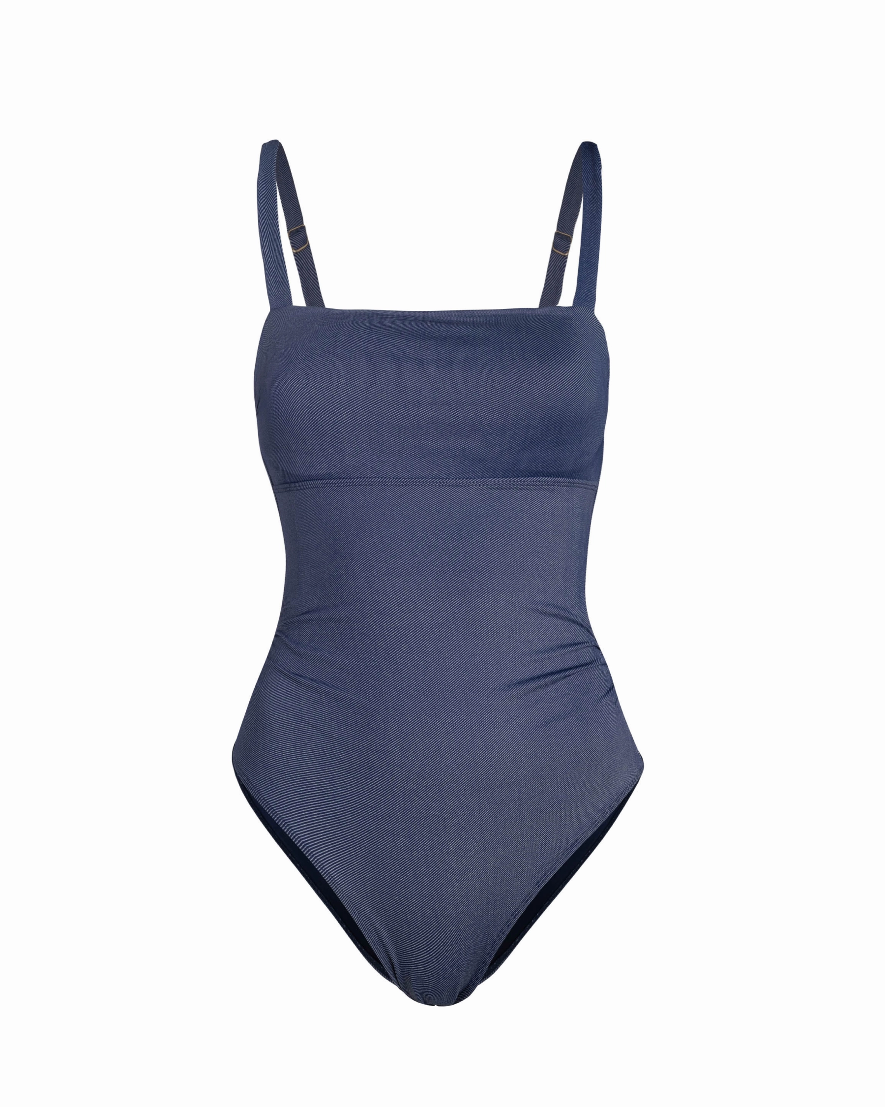 Jori One Piece In Indigo Twill high waist swimwear women, swimsuit for women beachwear