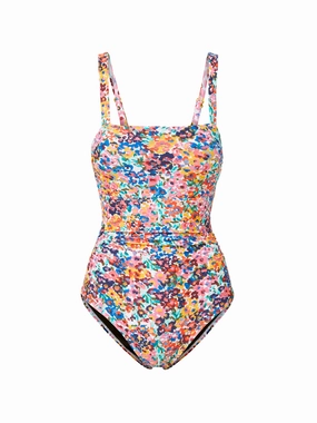 Jori One Piece In Painted Petals high waist swimwear women, swimsuit for women beachwear