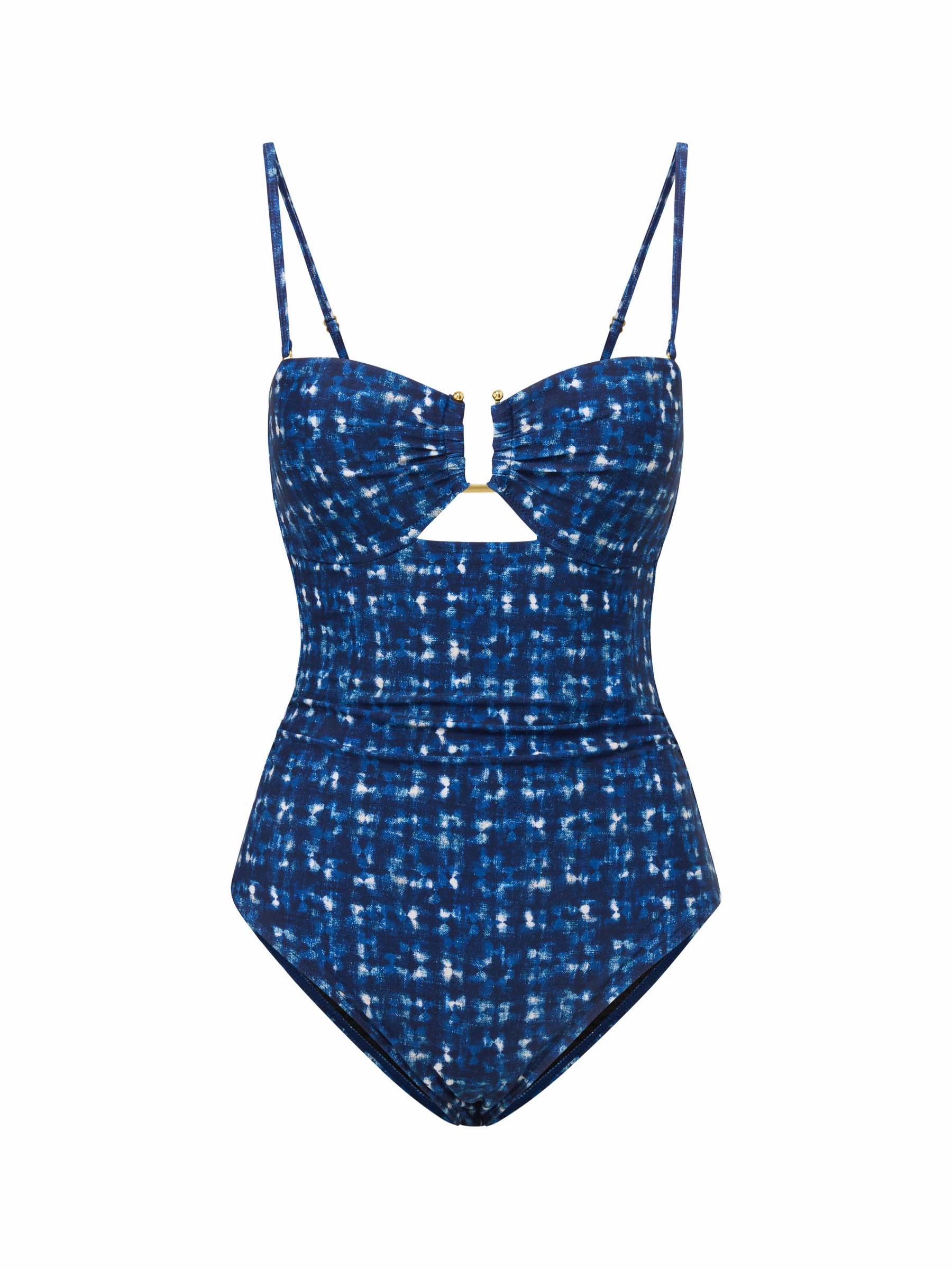 Juliette One Piece In Denim Noir high waist swimwear women, swimsuit for women beachwear