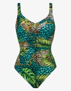 Jungle Jewels Swimsuit - Mangrove Forest womens resort swimwear, flattering one-piece swimsuits