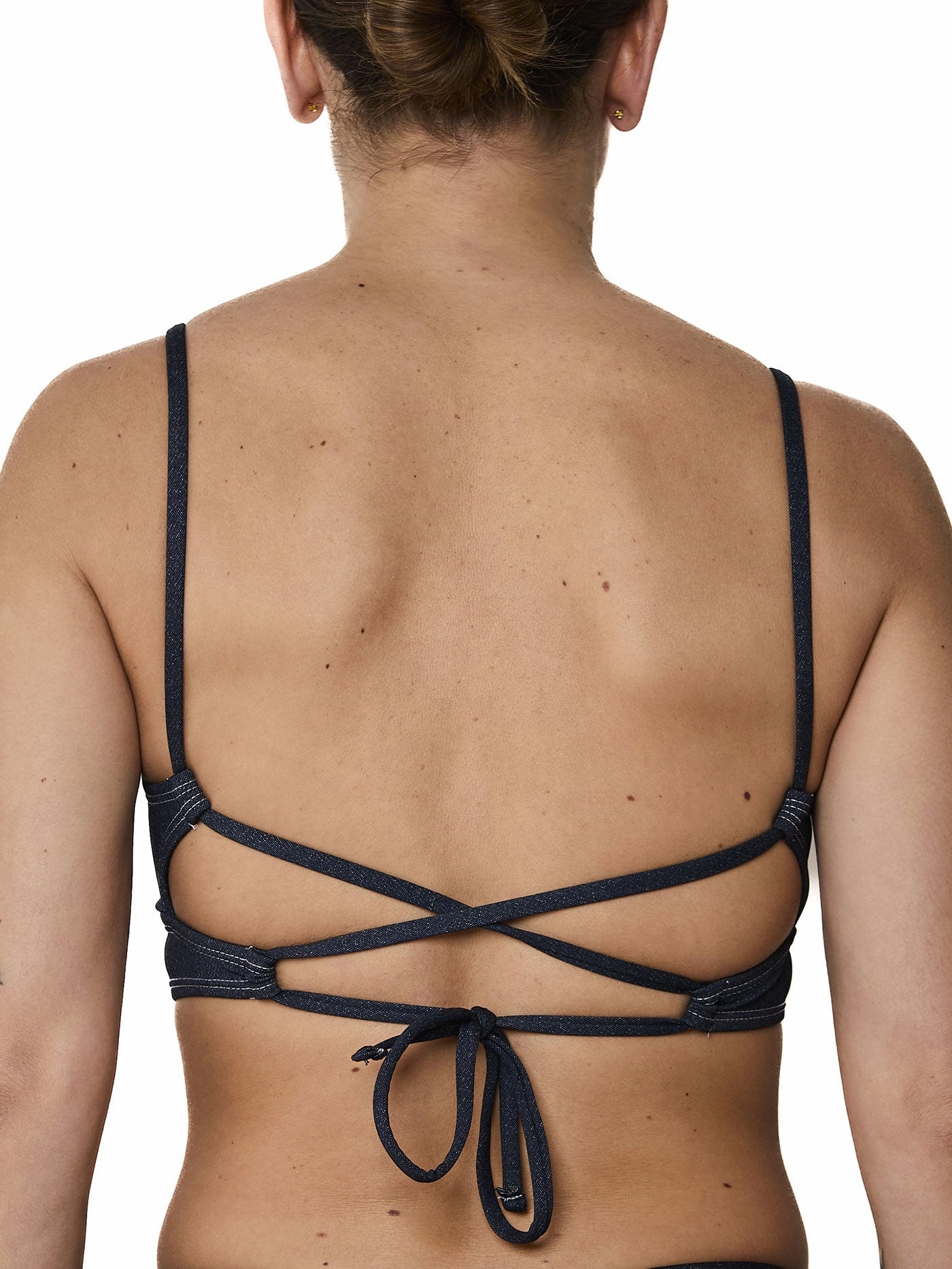 Justine Denim Bikini Top