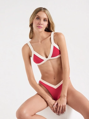 kameron top oia padded swim tops, sporty swimwear tops