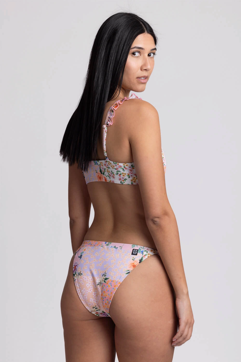 Karlee Bikini Bottom - Cottage Patch