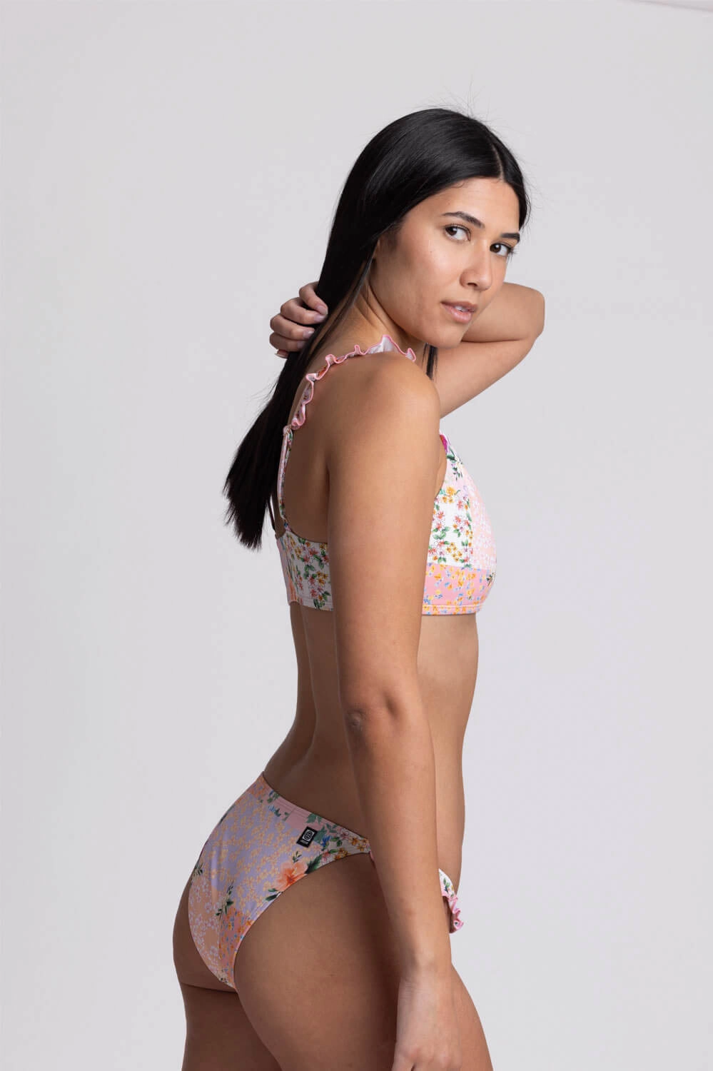Karlee Bikini Bottom - Cottage Patch