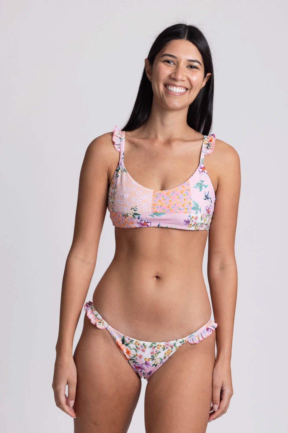 Karlee Bikini Bottom - Cottage Patch all types of swimwear, stylish swimwear for all body types