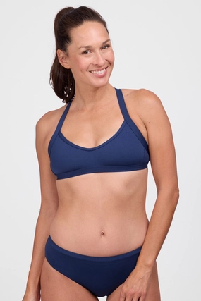 Kathleen Bikini Top - Navy bikini sets with cover up, comfy beach bikinis women