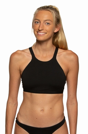 Kaylee Bikini Top - Black mix and match bikinis, stylish women's bikini options