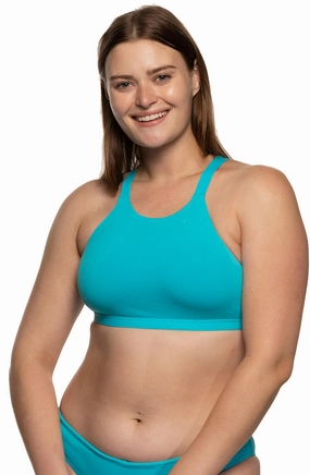 Kaylee Bikini Top - Hawaii Blue inclusive swimwear styles, all season swimwear options