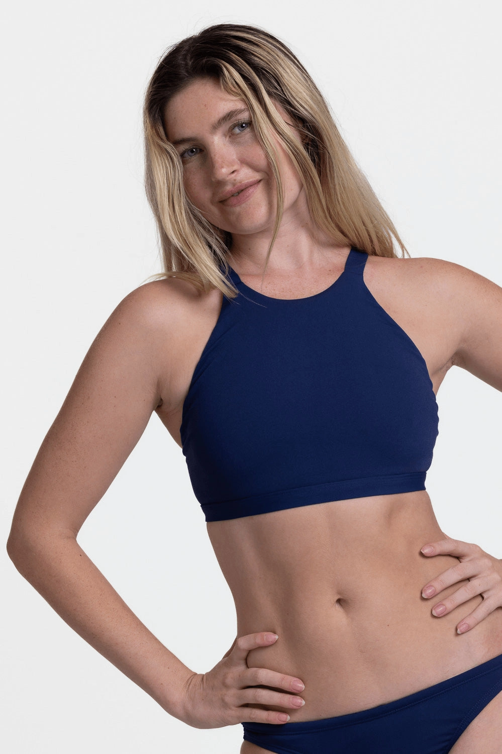Kaylee Bikini Top - Navy