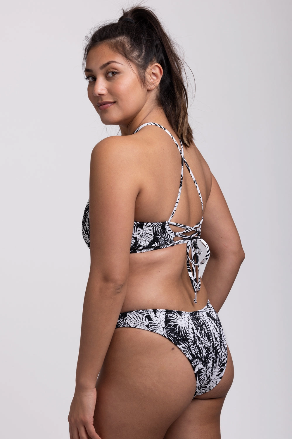 Kelia Smocked Bikini Bottom - Tropicana