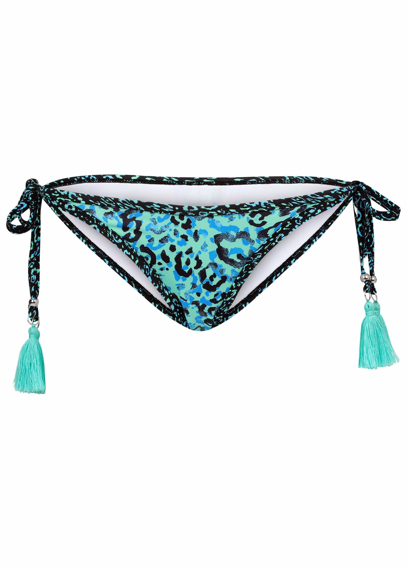 Key West Tie Side Moderate Bottom - Cool Leopard Combo