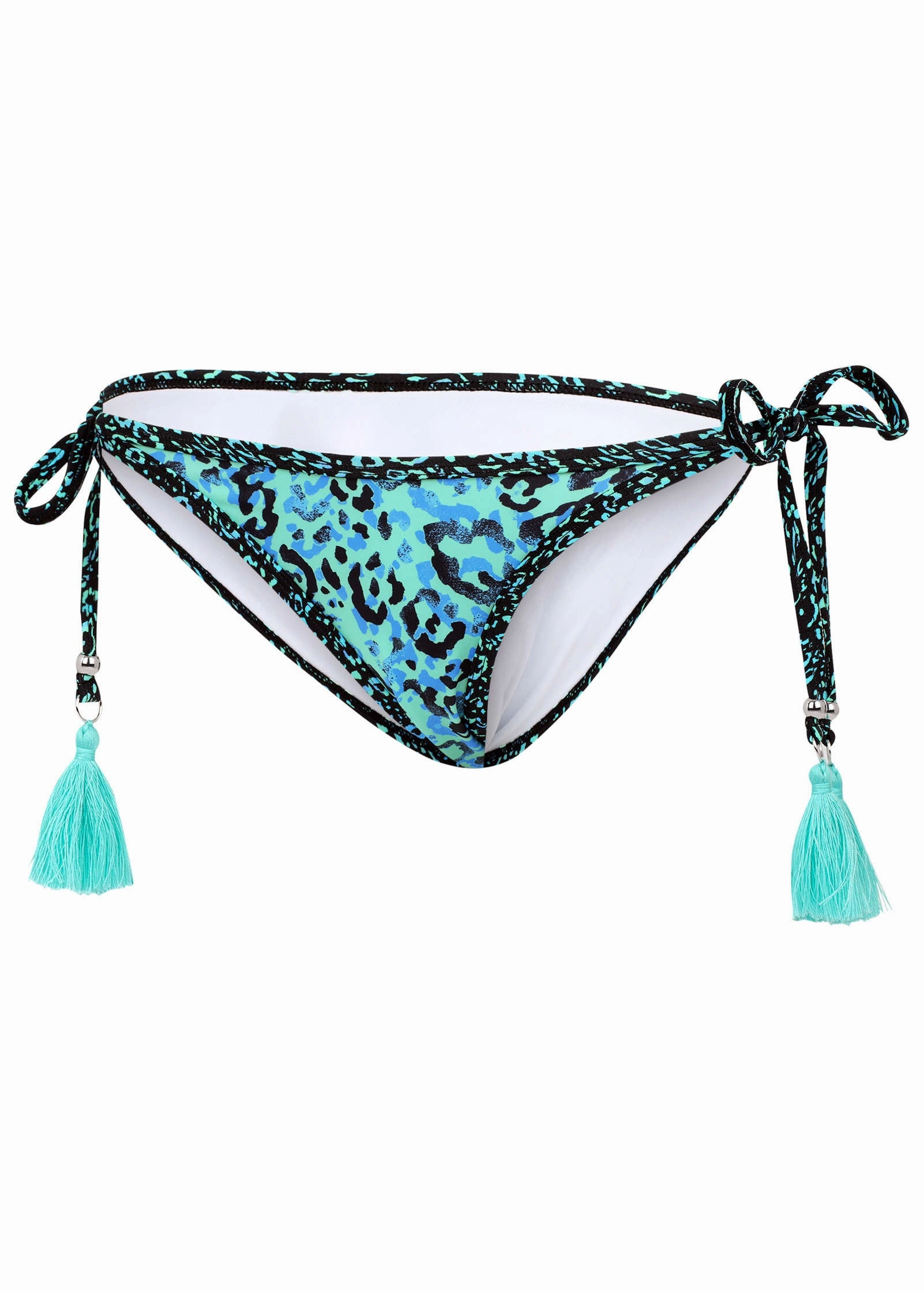 Key West Tie Side Moderate Bottom - Cool Leopard Combo