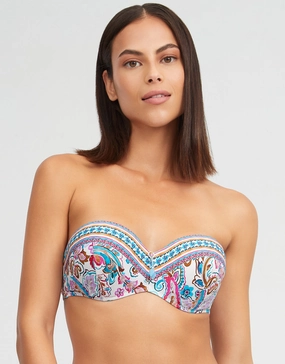 Laia Underwired Bandeau Bikini Top full coverage swim tops, cute bikini tops