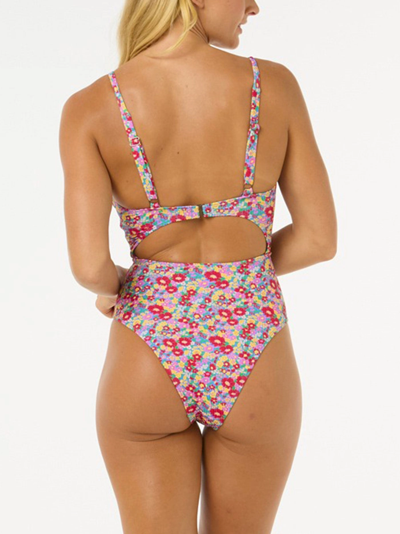 Las Flores Cheeky One Piece Swimsuit