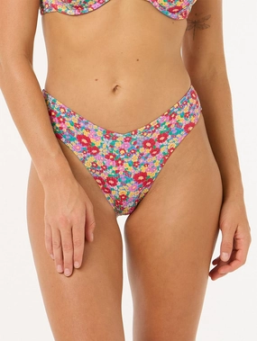 Las Flores High Leg Good Bikini Bottom basic swimsuits for women, durable swimwear for ladies