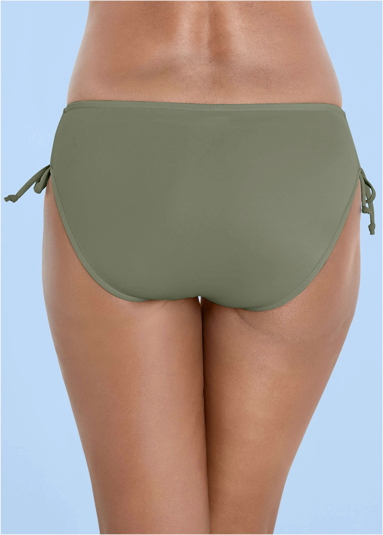 Lattice Side Bikini Bottom - Army Green