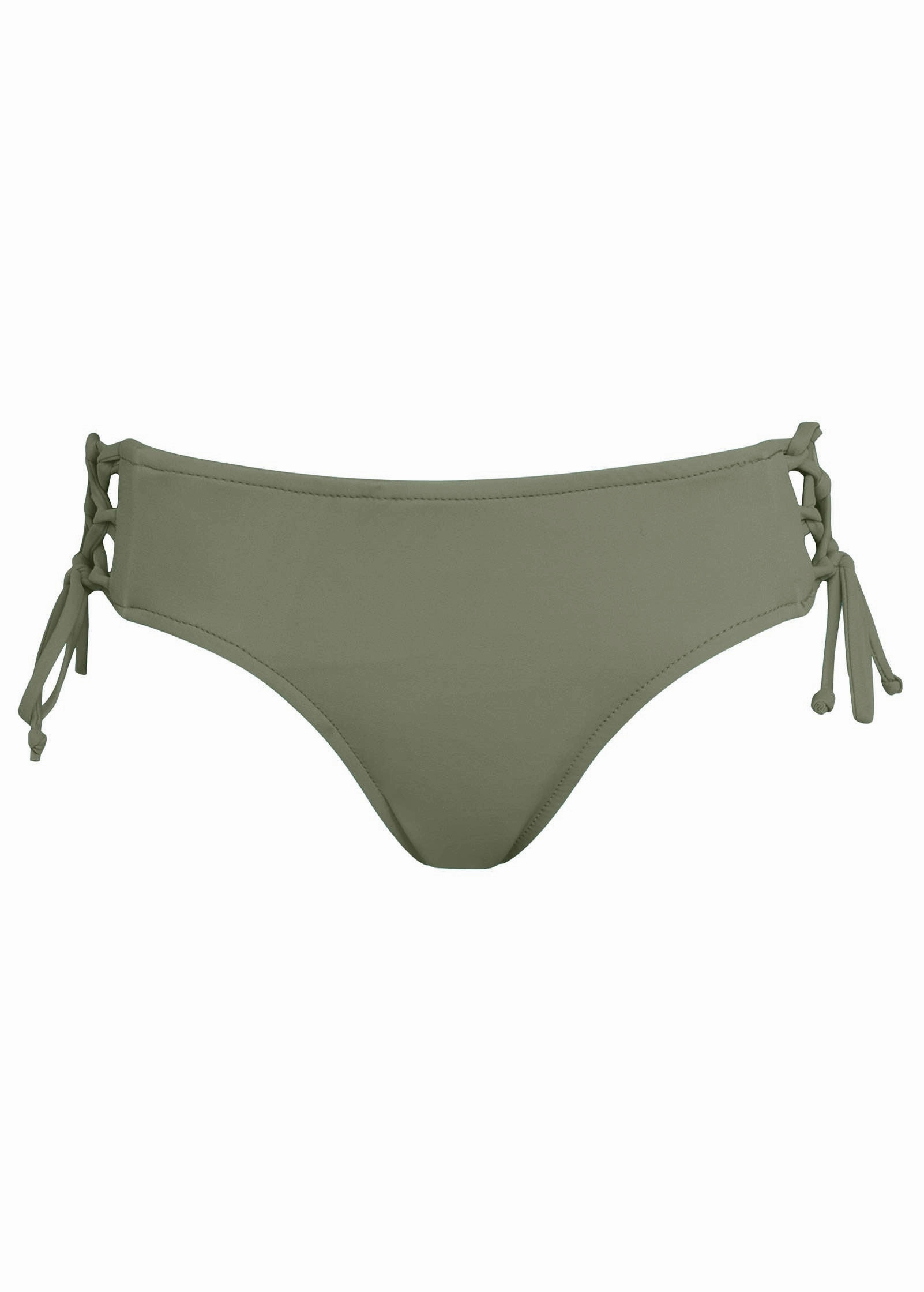 Lattice Side Bikini Bottom - Army Green