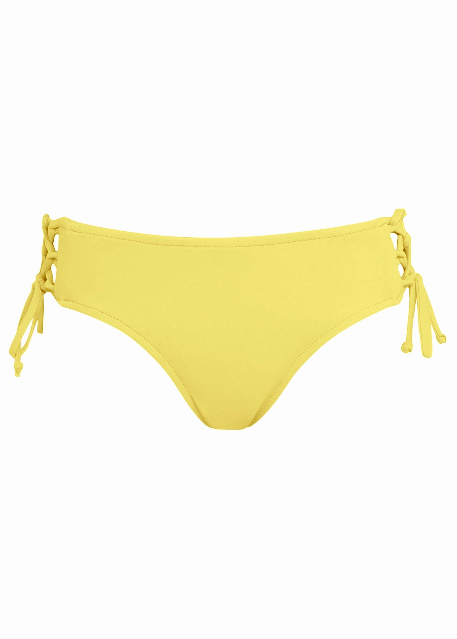 Lattice Side Bikini Bottom - Pastel Yellow