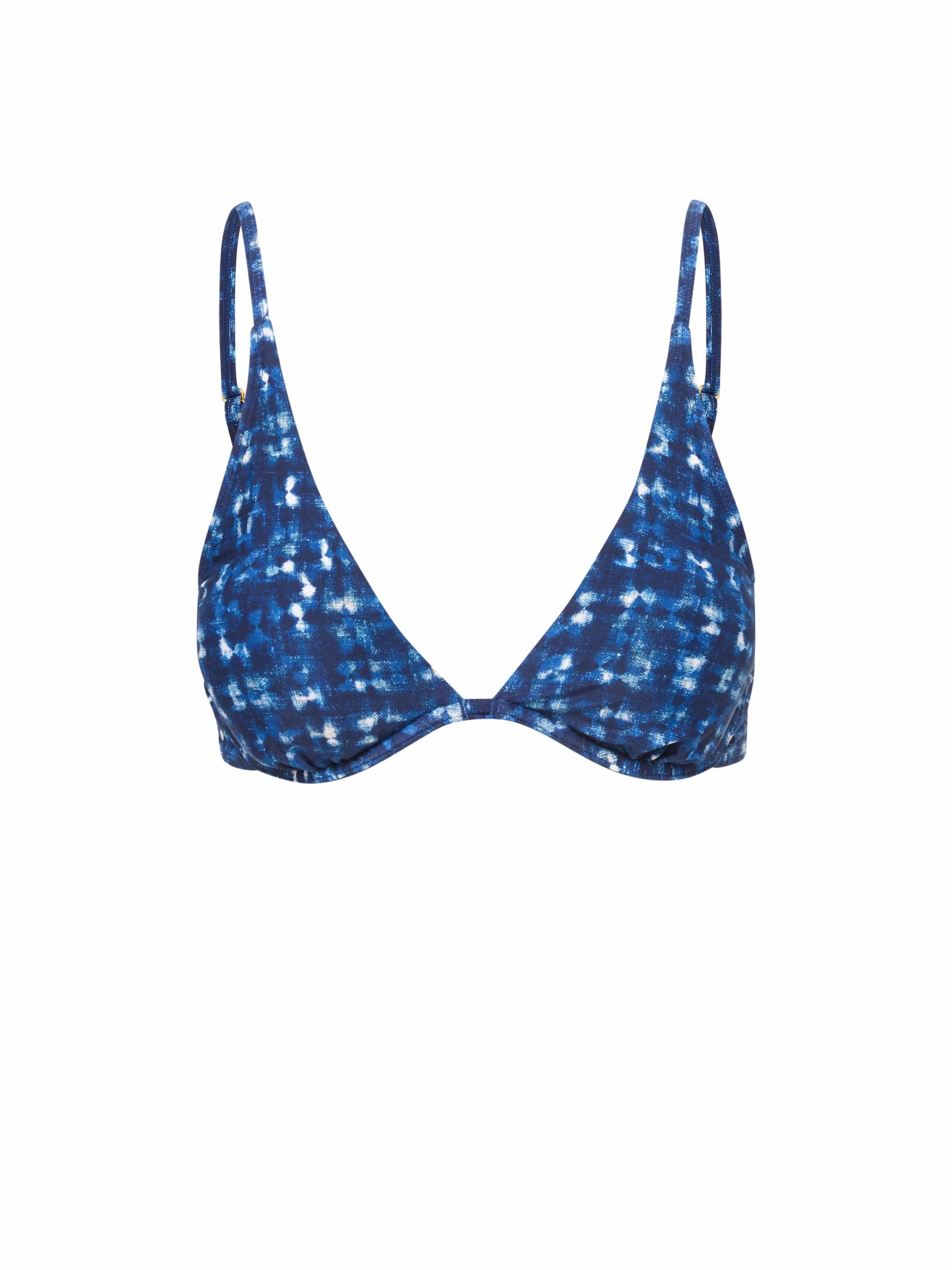 Leah Top In Denim Noir strapless swimwear tops, lightweight swim tops
