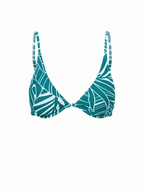 Leah Top In Isle of Palms strapless swimwear tops, lightweight swim tops