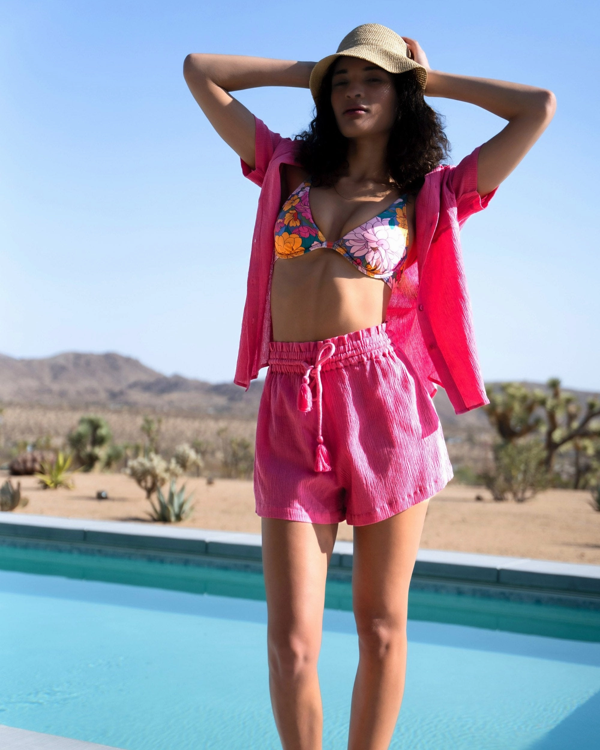 Leah Top In Zinnia Fields