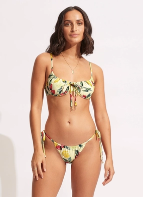 Lemoncello Drawstringtie Side Rio Pant - Lemoncello high waist bikinis women, cheeky cut bikinis for women