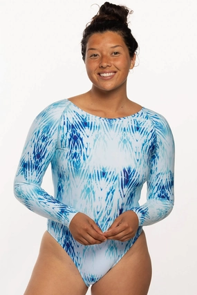 Lennon Long Sleeve Surf One Piece - Mykonos inclusive swimwear styles, all season swimwear options