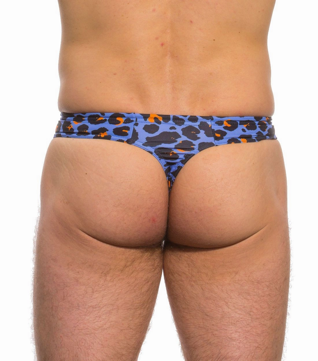 Leopard Orange Swim Thong