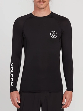Lido Solid Long Sleeve Raglan Rashguard men's boardshorts swimwear, long swim shorts for men
