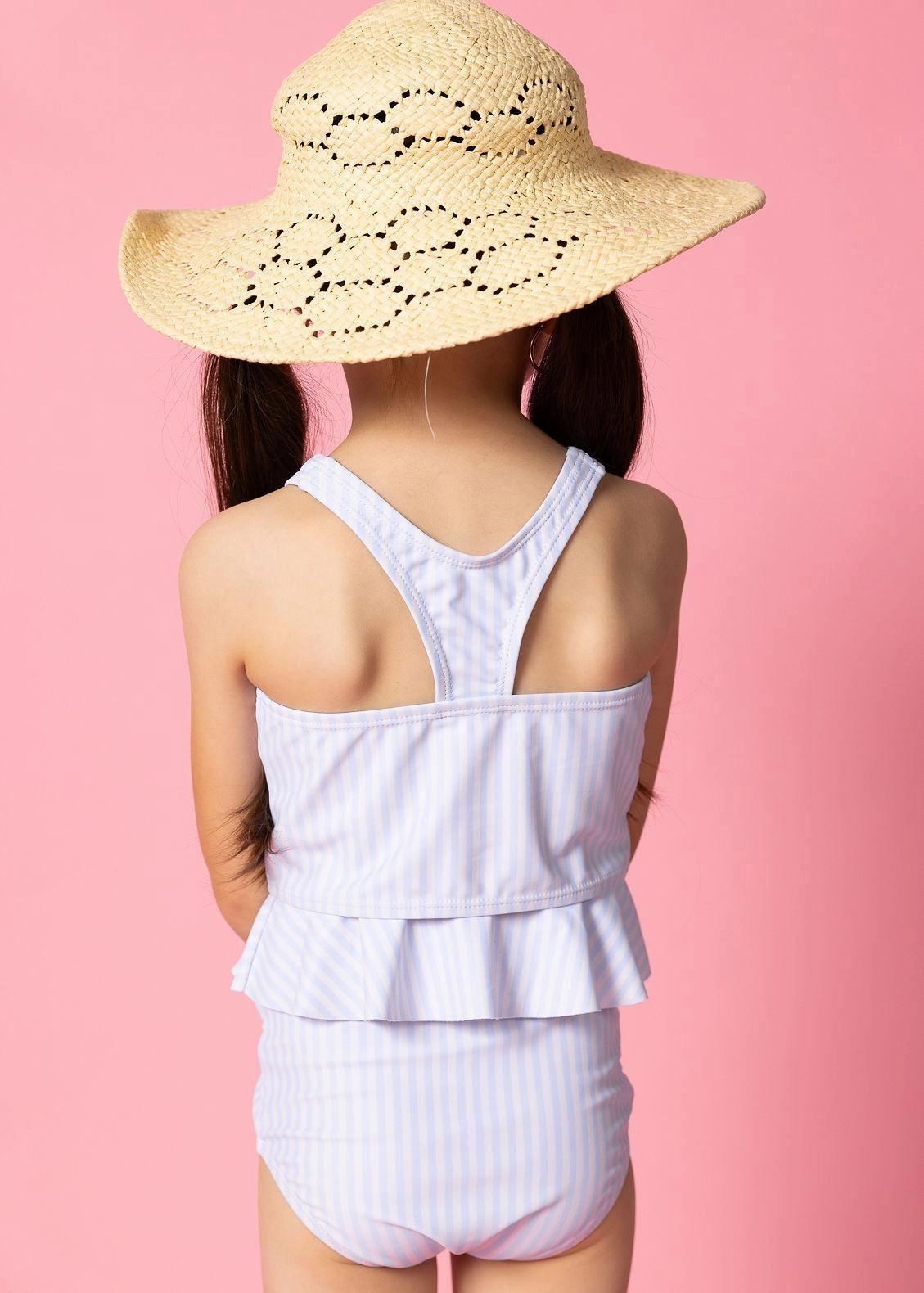 Light Blue Stripe | Mini Racer Back Top